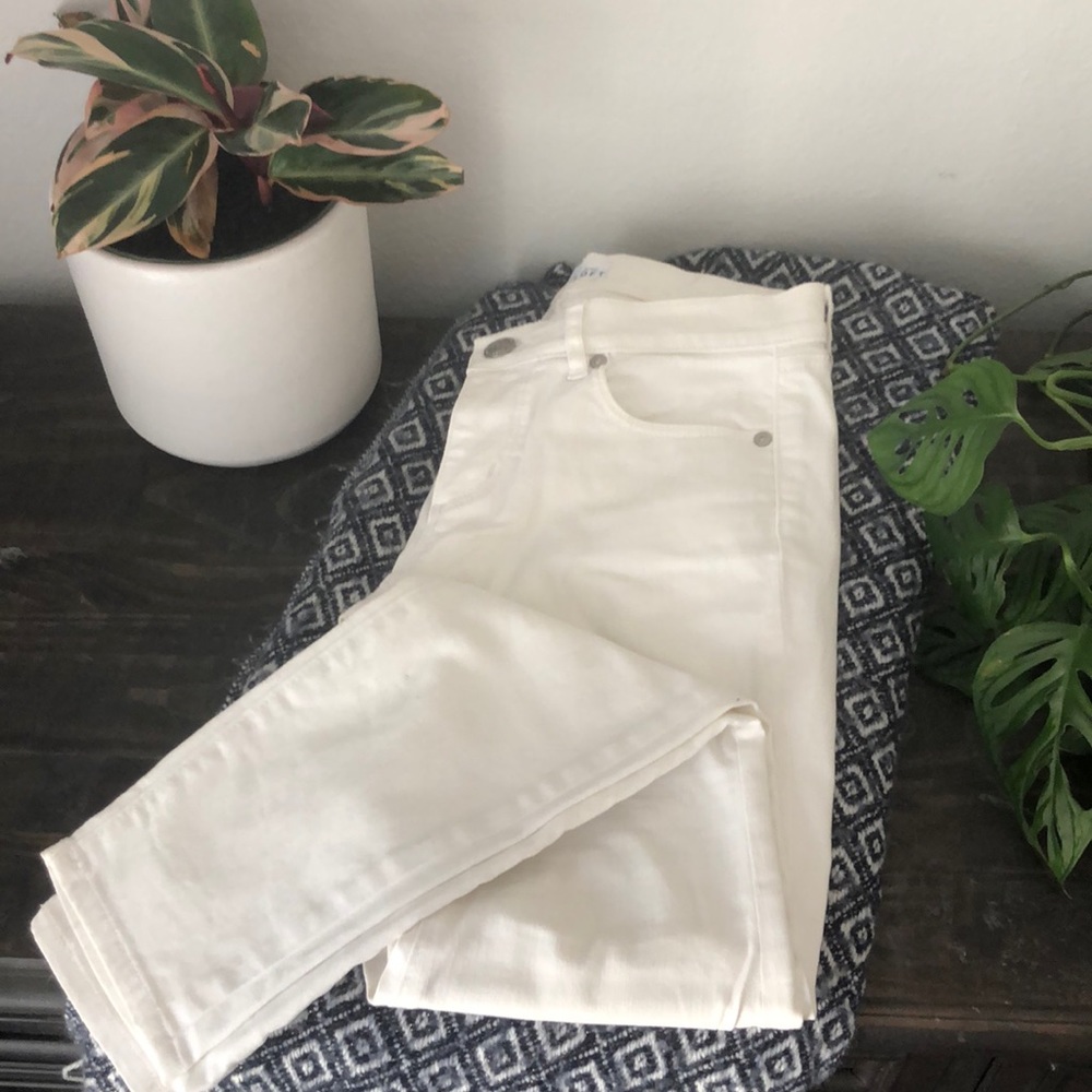 LOFT White Skinny Jeans
